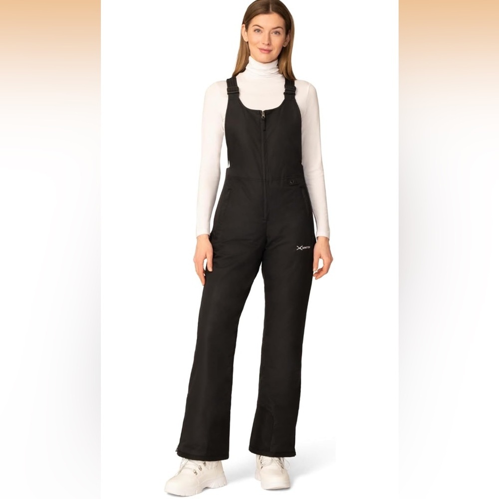 Arctix Women's Essential Insulated Bib Overalls, Black, Large 31L 561- BB1